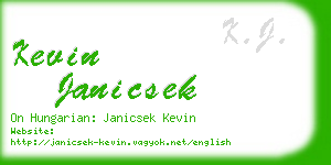 kevin janicsek business card